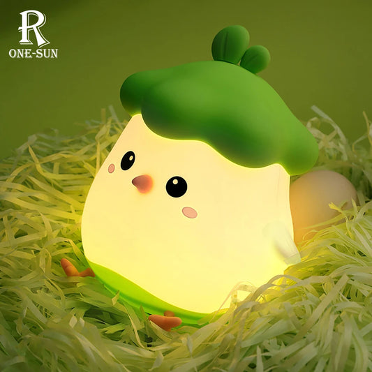 Cute Veggie Chick Night Lamp